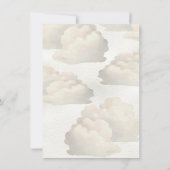 Ooievaar Baby shower Crest Speciale Levering Kaart (Achterkant)