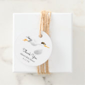 Ooievaar Baby shower Favor Tag Bedankjes Labels (In situ)