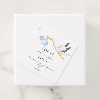ooievaar | Baby shower Favoriet Tags Bedankjes Labels