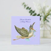 OOIEVAAR BABY SHOWER KAART (Staand voorkant)