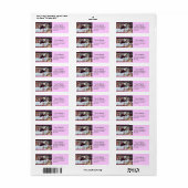  OOIEVAAR BABY SHOWER Nieuwe Baby Roze Etiket (Full Sheet)