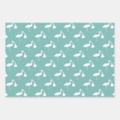 Ooievaar babyshower inpakpapier vellen (Voorkant 3)