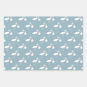 Ooievaar babyshower inpakpapier vellen (Voorkant)