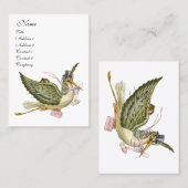 OOIEVAAR BABYSHOWER,Roze Wit Visitekaartje (Voorkant / Achterkant)