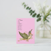 OOIEVAAR BABYSHOWER VISITEKAARTJE (Staand voorkant)