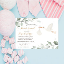 Ooievaar bezorging baby shower per post