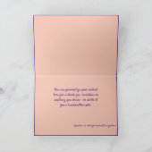 Ooievaar Bezorgt Geboorteaankondigingskaart Meisje Kaart (Binnen)