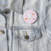 ooievaar Buttonnen voor meisjes Ronde Button 5,7 Cm (In situ)