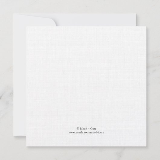 Ooievaar dank je bedankkaart (Achterkant)