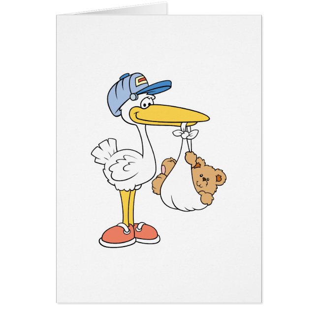 Ooievaar die Baby-Beer brengt (Voorkant)