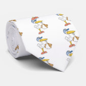 Ooievaar die Baby-Beer brengt Stropdas (Opgerold)