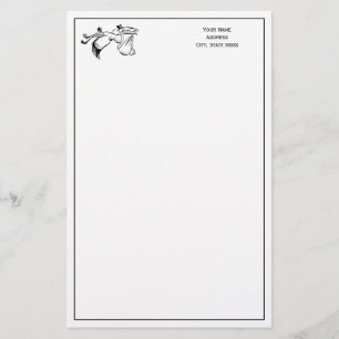 ooievaar die een Baby levert #1 Briefpapier