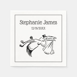  ooievaar die een Baby levert #1 Servet