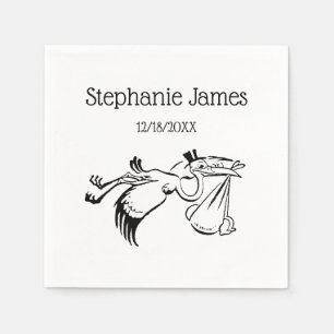  ooievaar die een Baby levert #1 Servet