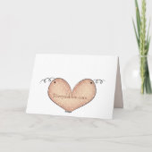 Ooievaar draagt nieuw baby meisje Wenskaart Kaart (Achterkant)