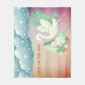 ooievaar fleece deken (Voorkant)