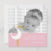 Ooievaar Geboorte Aankondiging (Voorkant)