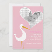 Ooievaar Geboorte Aankondiging (Voorkant)