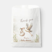 Ooievaar Gender Neutral Classic Baby shower Bedankzakje (Voorkant)