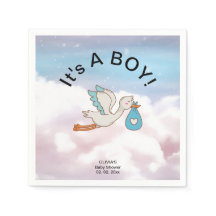 Ooievaar Het is een Jongen Baby shower