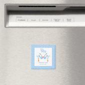 Ooievaar houdt tweeling jongens magneet (Insitu (Vaatwasser))