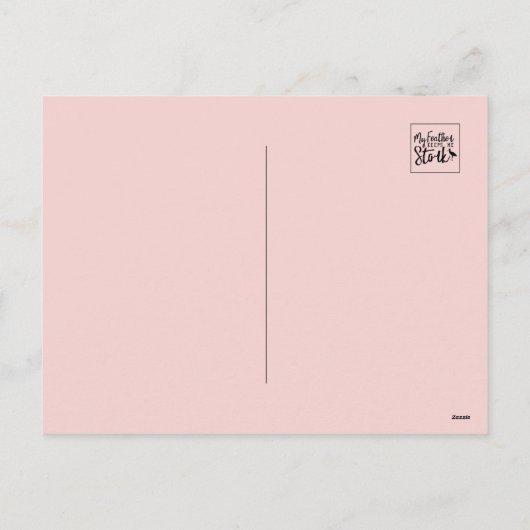 Ooievaar Humor: 'Mijn veer houdt me ooievaar' Feestdagenkaart (Achterkant)