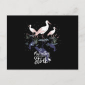 Ooievaar Humor: 'Mijn veer houdt me ooievaar' Feestdagenkaart (Voorkant)