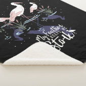 Ooievaar Humor: 'Mijn veer houdt me ooievaar' Sherpa Deken (3/4)