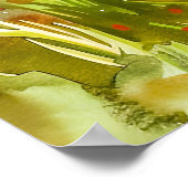 Ooievaar in Summer Fields Havelland Waterverf Styl Poster (Hoek)