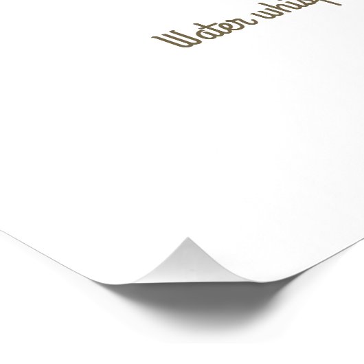 Ooievaar in water perfect poster (Hoek)