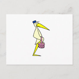 Ooievaar koopwaar briefkaart