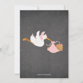 Ooievaar Krijtbord Afrikaans Amerikaans MEISJE Bab Kaart (Achterkant)