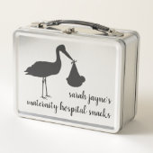 Ooievaar Levering Aangepaste Retro Metalen Lunchbo (Voorkant)