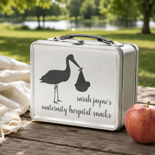 Ooievaar Levering Aangepaste Retro Metalen Lunchbo