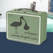 Ooievaar Levering Aangepaste Retro Metalen Lunchbo