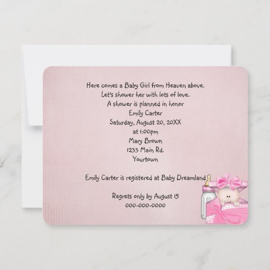 Ooievaar Levering Kaart (Achterkant)