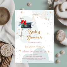 Ooievaar Levering, Wolken Brievenbus Baby Shower