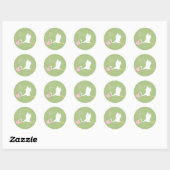 Ooievaar levert meisje Sticker (Vel)