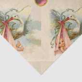 OOIEVAAR MEISJE BABY SHOWER ROZE EDELSTENEN TISSUEPAPIER (Detail)