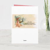 OOIEVAAR MEISJE BABY SHOWER ROZE GEM MONOGRAM AANKONDIGING (Achterkant)