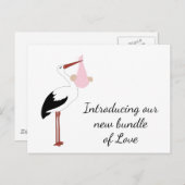 Ooievaar merchandise briefkaart (Voorkant / Achterkant)