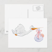 Ooievaar merchandise briefkaart (Voorkant / Achterkant)