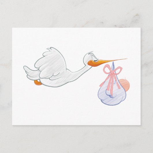 Ooievaar merchandise briefkaart (Voorkant)