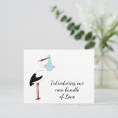 Ooievaar merchandise briefkaart (Staand voorkant)