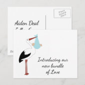 Ooievaar merchandise briefkaart (Voorkant / Achterkant)