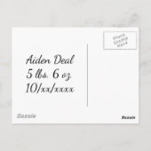 Ooievaar merchandise briefkaart (Achterkant)