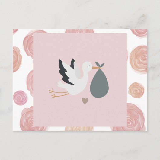 Ooievaar merchandise briefkaart (Voorkant)