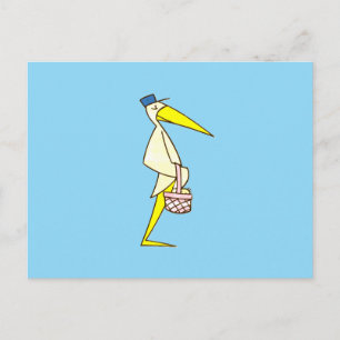 Ooievaar merchandising briefkaart