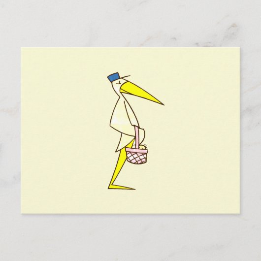 Ooievaar merchandising briefkaart (Voorkant)