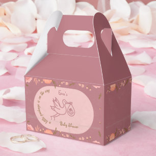 ooievaar met Baby-Baby shower Bedankdoosjes
